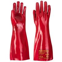 A445 - Guanti in PVC  Rosso